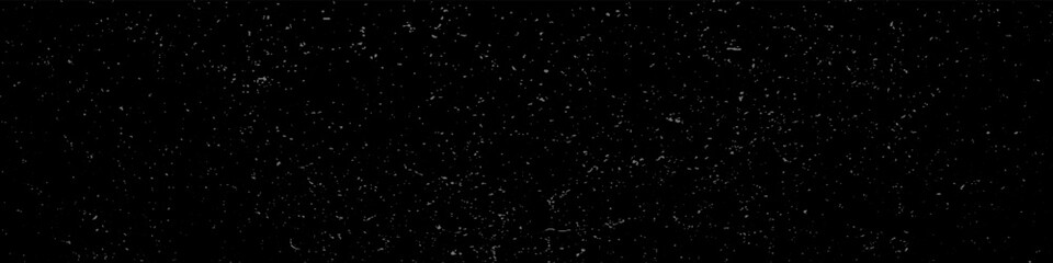 Dusty grain particles background black color. Grunge speckles, fibers, flecks, specks, scratches wallpaper vector