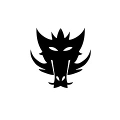 dragon head silhouette