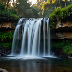 Obraz premium waterfall in the forest