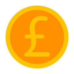 Pound Currency Vector Line Icon Design