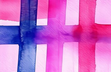 Naklejka premium A seamless watercolour background painted with light pink brushstrokes and stains