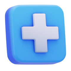 Obraz premium Addition Math Operation Education Icon In Minimalist 3D Render