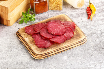 Smoked beef meat - Pastrami slices