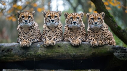 Naklejka premium Endangered Wildlife in a Changing Climate: Threats to Animal Survival
