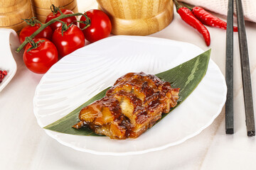 Grilled eel with unagi sauce