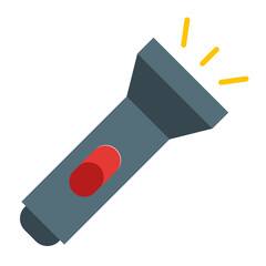 Torch Vector Line Icon Design
