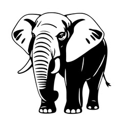 elephant cartoon isolated on white