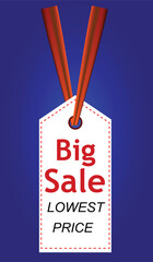 Big Sale hanging banner