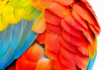 Obraz premium Vibrant Parrot Feathers