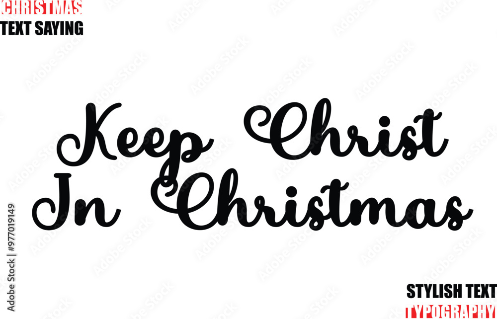 Fototapete typescript cursive text christmas quote