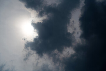 Fototapeta premium The sun will be covered with black clouds