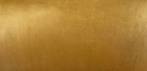 interior wall background, old gold metal steel texture, golden bronze copper, vintage decoration wide web banner 