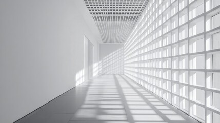 Obraz premium Minimalist grid layout with clean lines and ample negative space, emphasizing simplicity and balance, creating a modern, sleek design that highlights content effectively
