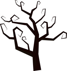 Halloween dark dead tree