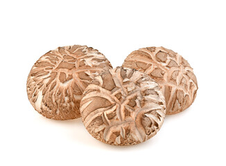 Shiitake Mushrooms isolated on white background