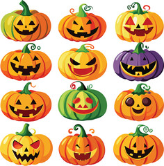 Halloween pumpkin collection