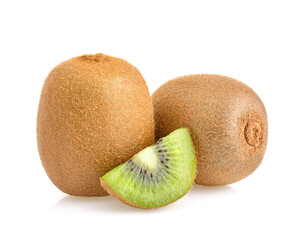 Kiwi fruit isolated on white background