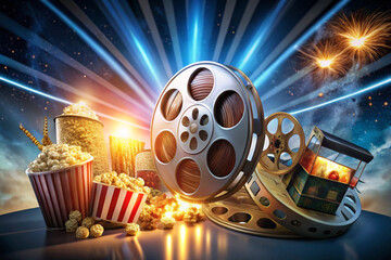 Movie and cinema. Generative AI
