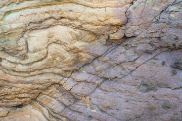 texture of the cracked rock