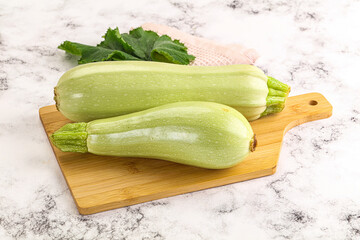 Raw frsh ripe zucchini vegetable