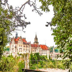 city castle in the morning