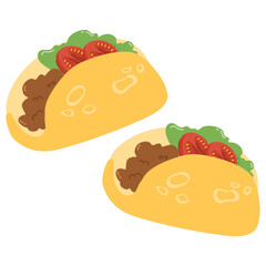 street food Mexican tacos campechanos