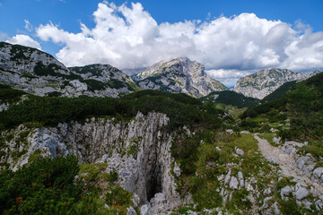 Mountains around Molička planina in Slovenia