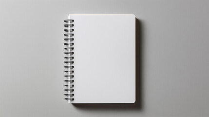  blank notepad mockup on  gray background