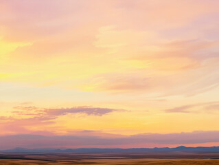 Abstract background showing motion blurred sky at sunset with copy space