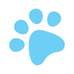 Blue Animal Paw Logotype