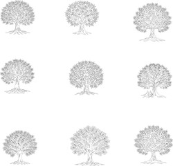 set of elements for design