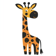 Naklejka premium Artistic animal illustration with vibrant palette and creative design