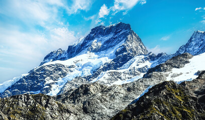 Views of Mount Cook in New Zealand
