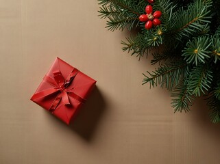 christmas tree and gift box