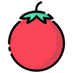 tomato filled outline vector icon