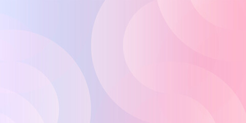 Modern Minimalistic circles banner background. Patel fluid colorful blue and purple gradations. Abstract geometric background. Vector illustration.