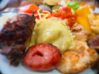 meat with vegetables