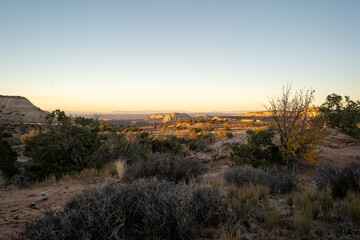 A beautiful view of red rock canyons in Canyonlands National Park, Utah.