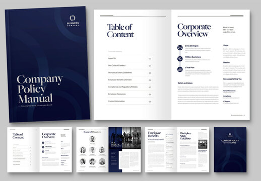 Company Policy Brochure Layout
