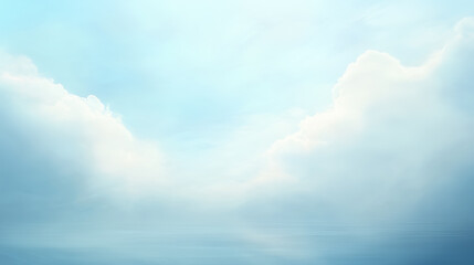 Obraz premium Calm sea merging with the sky in a serene landscape
