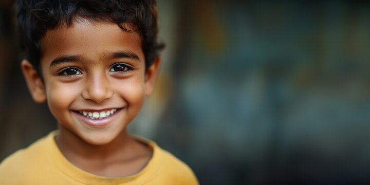 Portrait of a cute hispanic boy
