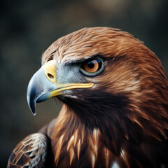 Fototapeta premium Majestic Golden Eagle in Soaring Splendor - Exquisite Wildlife Capture