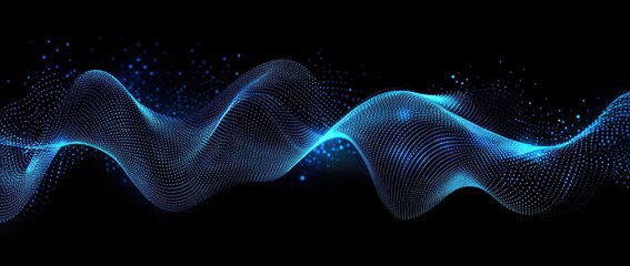 Fototapeta premium Abstract Blue Wave Background
