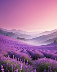 Fototapeta premium Blended gradient of lavender and pink hues