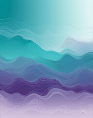 Blended gradient of teal and lavender design