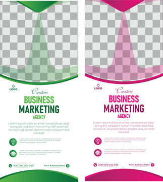 Modern concept colour full Roll up banner for business event and presentations.