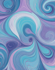 Obraz premium Blue to purple pastel geometric swirl design