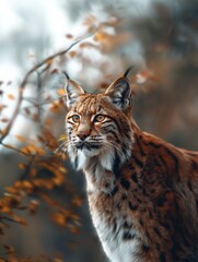Obraz premium Wild Marbled Cat, Clouded Leopard, and Asiatic Golden Cat, Close Up Feline, Tropical Wildlife Portrait