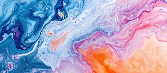 Fototapeta premium Abstract acrylic background featuring a marble style with textured paint strokes Ideal for web and game design showcasing grunge and macro details of hand painted artwork Surrealism in every smear