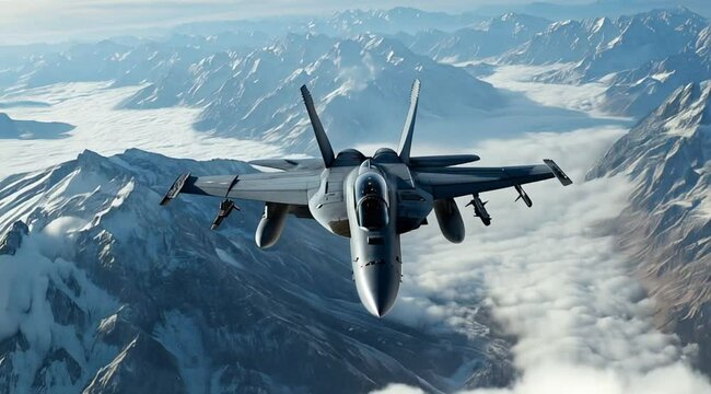 Aerial view scene of fighter jet flying, Camera slow motion with different angles